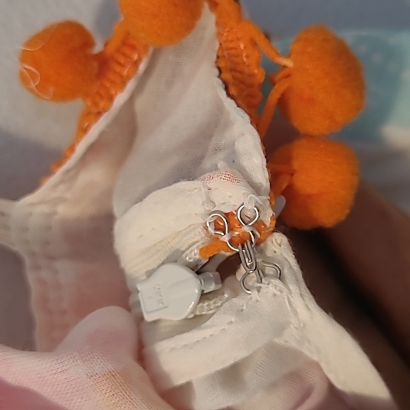 Farm Rio Anthropologie Havanna Cotton Floral Bobbles Midi Maxi Dress XS Petite - Picture 8 of 16